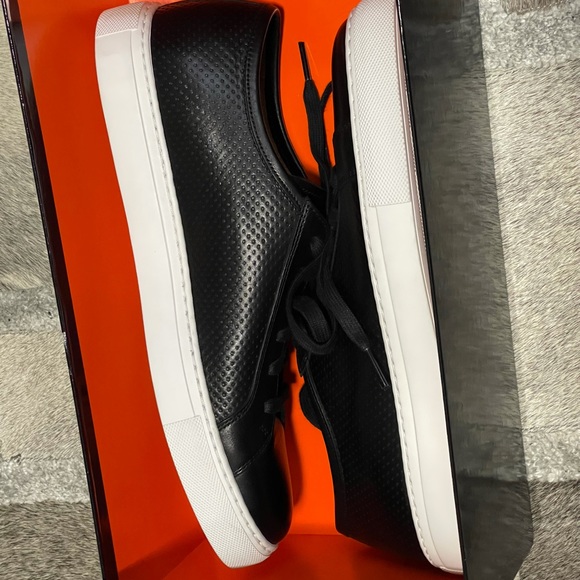 Magnanni Black Leather Jackson Sneakers 
